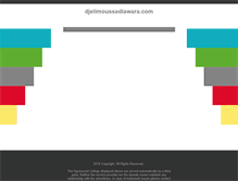 Tablet Screenshot of djelimoussadiawara.com